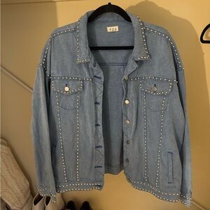 POL Light Blue Collared Jacket